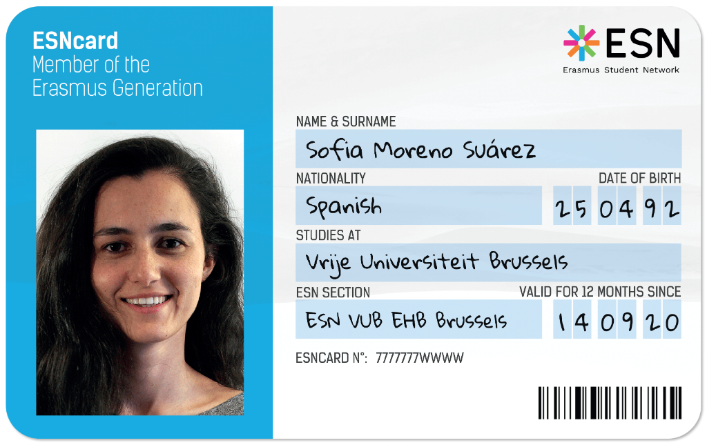 Official ESNcard - Member of the Erasmus Generation